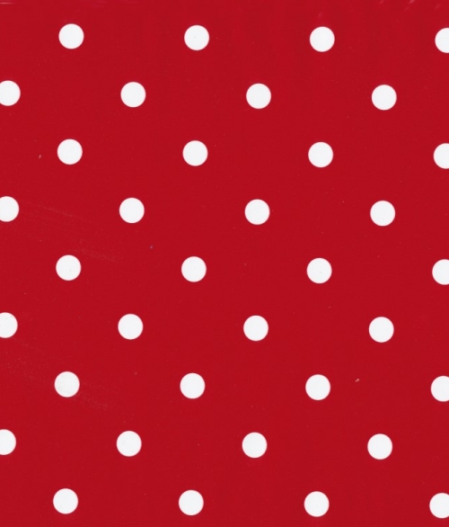 Rød Dots - selvklæbende folie - 45x200 cm - fra Tapetcompagniet 