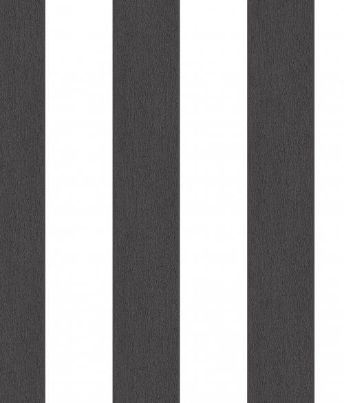 Brede striber sort faded - tapet - 10x0,53 m - fra GALERIE