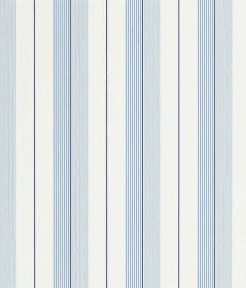 Aiden Stripe blå/hvid - tapet - 10x0.52m - fra Ralph Lauren