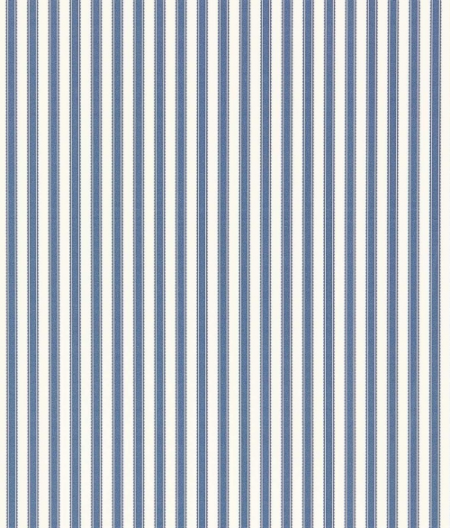 Pinetum Stripe indigo blå - tapet - 10,05x0,52 m - fra Sanderson