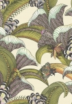 Hoopoe Leaves creme - tapet - 10.00x0.52m - fra Cole & Son