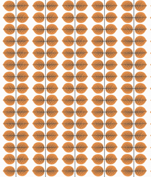 Berså orange - tapet - 10,05x0,53 m - fra Borås 