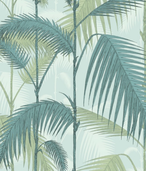 Palm Jungle blue - tapet - 10x0,52 m - fra Cole & Son 