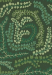 Fayola grøn - tapet - 10.05x0.52m - fra Harlequin