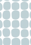 Grafisk lysblå/hvid 139088 - tapet - 10,05x0,53 m - fra ESTA HOME