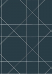 Grafiske Linjer mørkeblå 139093 - tapet - 10,05x0,53 m - fra ESTA HOME