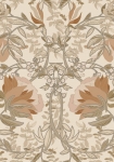Vintage Blomster Art Nouveau beige/antikrosa 139459 - tapet - 10,05x0,53 m - fra ESTA HOME