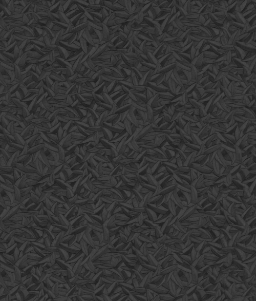 Blade sort og grå - tapet - 10x0,70 m - fra Tapetcompagniet