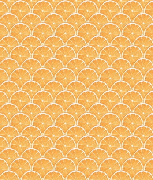 Lemon Scallop orange - tapet - 10.00x0.53m - fra GALERIE