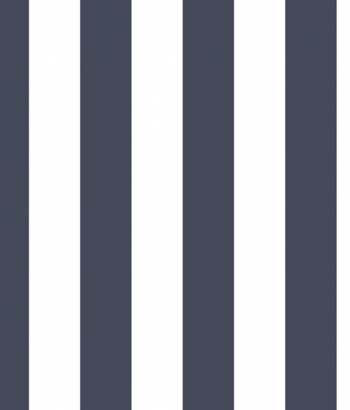 Awning Stripe blå  - tapet - 10.00x0.53m - fra GALERIE
