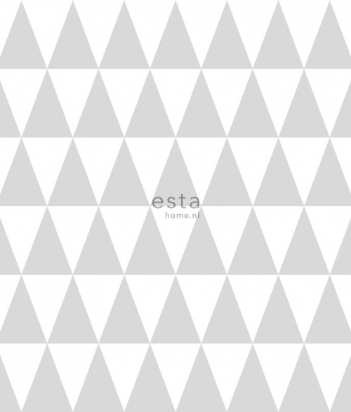 Little Bandits grå trekanter - tapet - 10,05x0,53 m - fra ESTA HOME