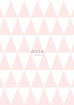 Little Bandits lyserøde trekanter - tapet - 10,05x0,53 m - fra ESTA HOME