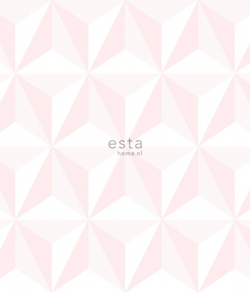 Little Bandits lyserødt mønster - tapet - 10,05x0,53 m - fra ESTA HOME