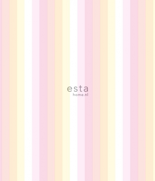 Little Bandits rosa stribet - tapet - 10,05x0,53 m - fra ESTA HOME