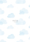 Little Bandits blå skyer - tapet - 10,05x0,53 m - fra ESTA HOME