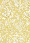 Chrysanthemum Toile gul - tapet - 10.05x0.52m - fra Morris & Co.