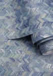Saram Texture navy - tapet - 10.05x0.53m - fra Holden