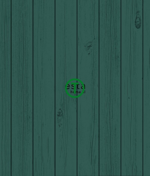 Planker mørkegrøn - tapet - 10x0,53 m - fra ESTA HOME