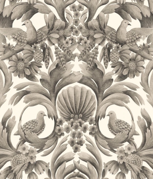 Gibbons Carving grå - tapet - 10.00x0.685m - fra Cole & Son