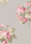 Classic Bouquet grå/rosa - tapet - 10x0,53 m - fra GALERIE