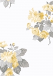 Classic Bouquet hvid/gul - tapet - 10x0,53 m - fra GALERIE