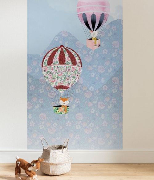 Happy Balloon Panel - fototapet - 250x100 cm - fra Komar 