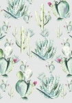 Cactus Grey - fototapet - 250x400 cm - fra Komar 