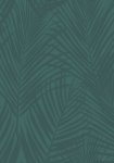 Palm Leaves blå/grøn - tapet - 10,05x0,53 m - fra ESTA HOME