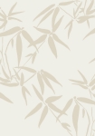 Bamboo leaves beige - tapet - 10,05x0,53 m - fra ESTA HOME