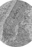 Map - Wallsticker - 1,25x1,25 m - fra Komar