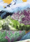 Mountain Top Panel - fototapet - 250x100 cm - fra Komar 