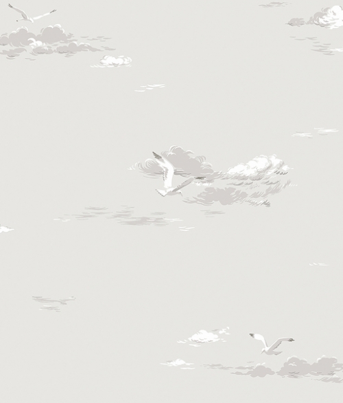 Seagulls grå - tapet - 10,05x0,53 m - fra Borås