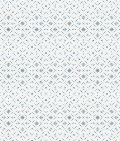 Windrose hvid og blå- tapet - 10,05x0,53 m - fra Borås
