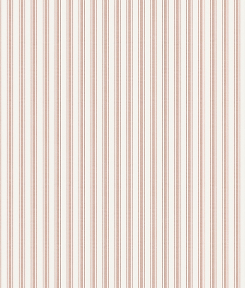 Aspö Stripe rød og hvid - tapet - 10,05x0,53 m - fra Borås