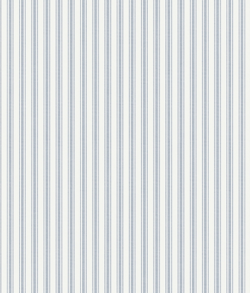 Aspö Stripe lys blå og hvid - tapet - 10,05x0,53 m - fra Borås
