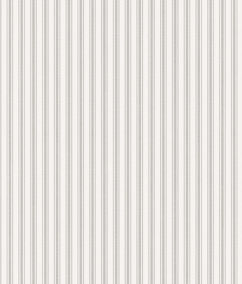 Aspö Stripe grå og hvid - tapet - 10,05x0,53 m - fra Borås