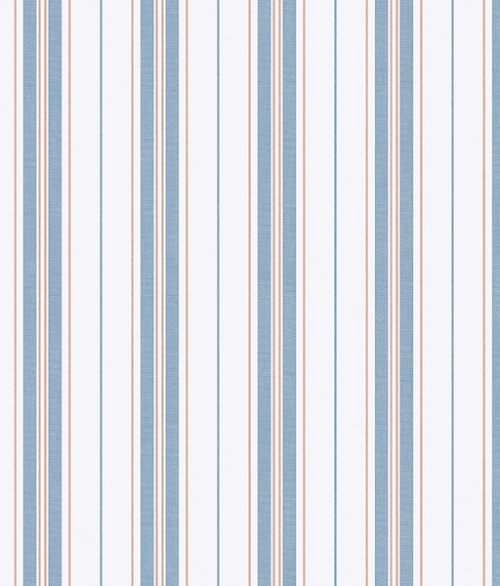 Hamnskär Stripe mørk blå og hvid - tapet - 10,05x0,53 m - fra Borås