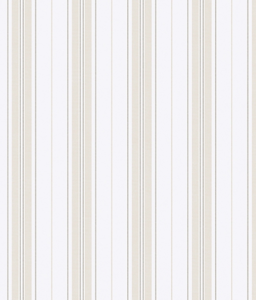 Hamnskär Stripe beige og hvid - tapet - 10,05x0,53 m - fra Borås