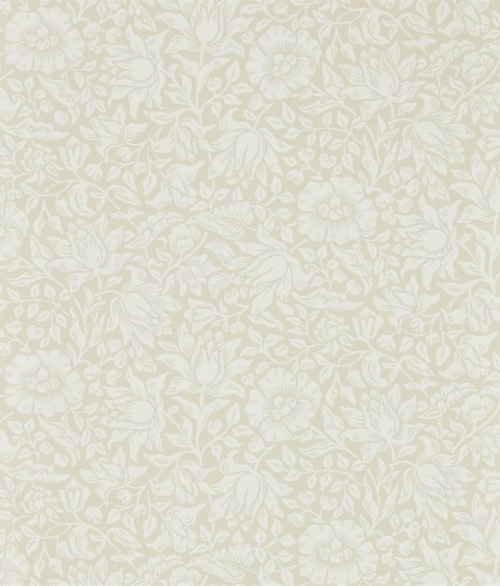 Mallow Cream Ivory - tapet - 10,05x0,52 m - fra Morris & Co
