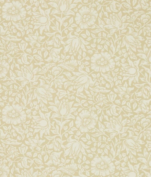 Mallow Soft Gold - tapet - 10,05x0,52 m - fra Morris & Co 