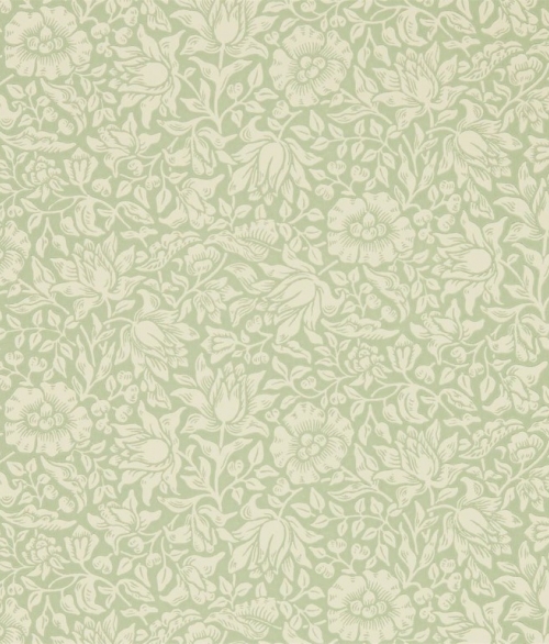 Mallow Apple Green - tapet - 10,05x0,52 m - fra Morris & Co 