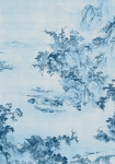 Blue China - fototapet - 2,8x2 m - fra Tapetcompagniet