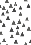 Graphical Triangles sort/grå - tapet - 10,05x0,53 m - fra ESTA HOME