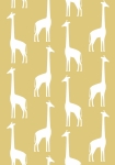 Giraffes gul - tapet - 10,05x0,53 m - fra ESTA HOME