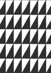 Graphical Triangles black - tapet - 10,05x0,53 m - fra ESTA HOME