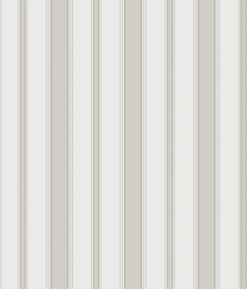 Marquee Stripes hvid/grå/brun - tapet - 10x0,52 m - fra Cole & Son 