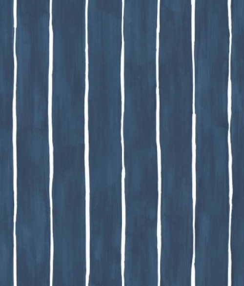 Marquee Stripes vandet mørkeblå - tapet - 10x0,52 m - fra Cole & Son 