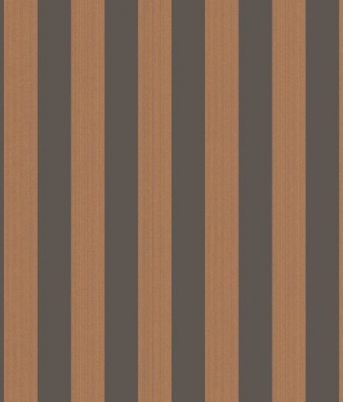 Marquee Stripes sort/brun - tapet - 10x0,52 m - fra Cole & Son 