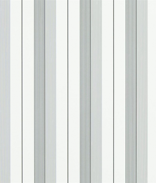 Aiden Stripe sort/grå - tapet - 10x0.52m - fra Ralph Lauren