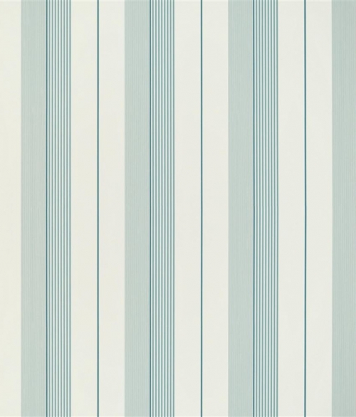 Aiden Stripe teal blå - tapet - 10x0.52m - fra Ralph Lauren